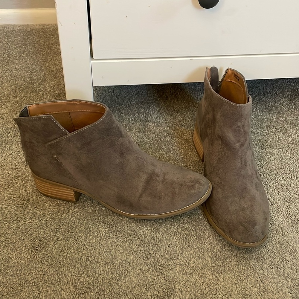 Dolce Vita Gray Ankle Boots